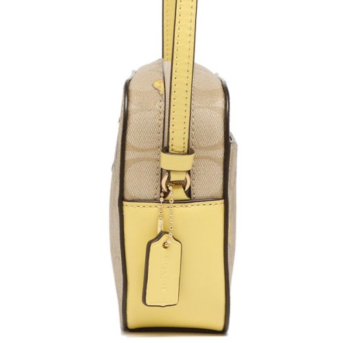 コーチ アウトレット ショルダーバッグ シグネチャー 花柄 ベージュ 