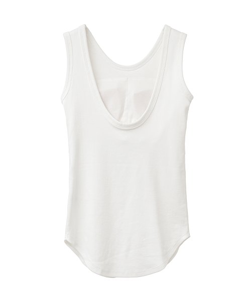 CLANE(クラネ)/BACK OPEN CUP TANK TOPS/img26