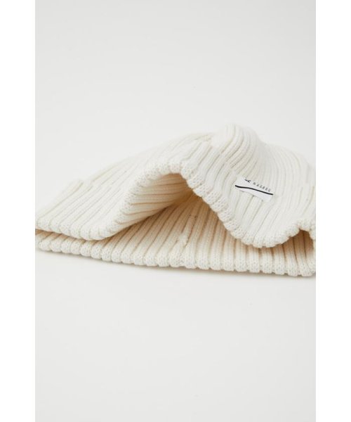 AZUL by moussy(アズールバイマウジー)/COTTON LINEN BASIC BEANIE/img05