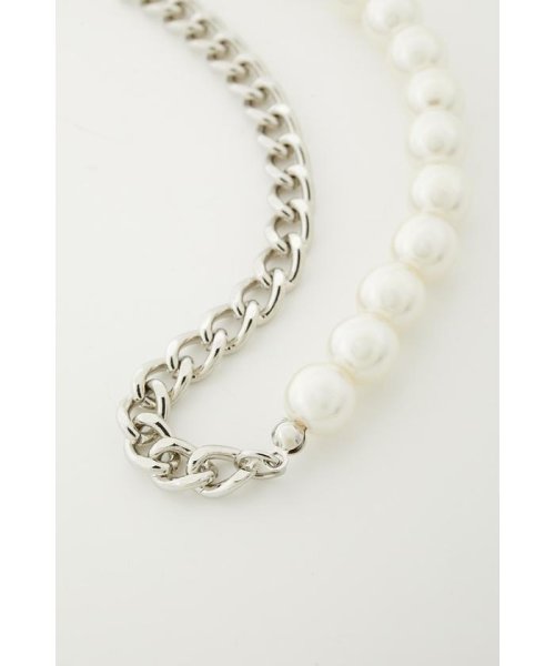 AZUL by moussy(アズールバイマウジー)/FAUX PEARL×CHAIN NECKLACE/img03