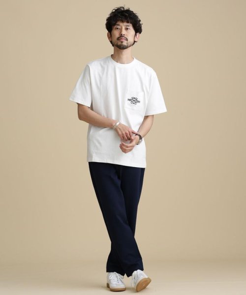 nano・universe(ナノ・ユニバース)/LB.04/刺繍ポケットクルーネックTシャツ/img01