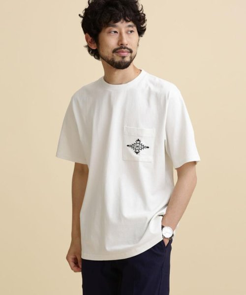 nano・universe(ナノ・ユニバース)/LB.04/刺繍ポケットクルーネックTシャツ/img08