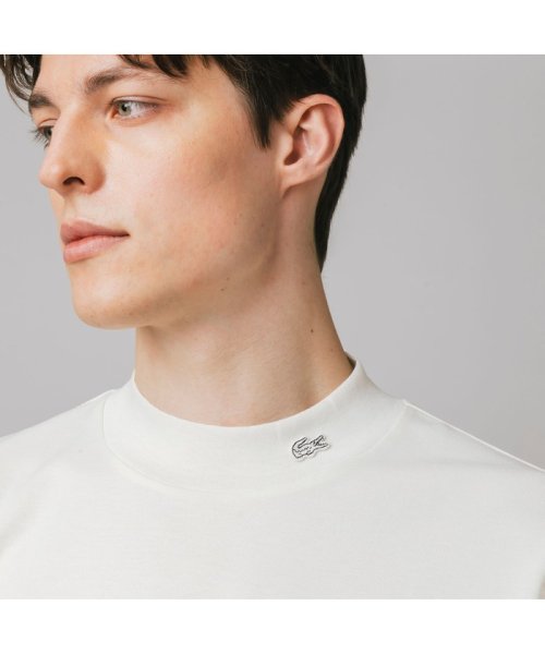 5分袖モックネックサマーニットTシャツ(504690377) | ラコステ メンズ(LACOSTE Mens) - MAGASEEK 5分袖モックネックサマーニットTシャツ(504690377) | ラコステ メンズ(LACOSTE Mens) - MAGASEEK