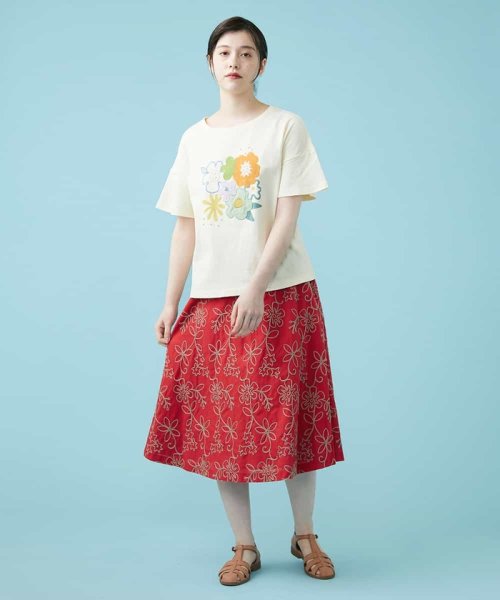 Jocomomola(ホコモモラ)/コード刺繍スカート/img08