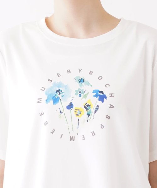 Leilian PLUS HOUSE(レリアンプラスハウス)/プリントクルーネックTシャツ/img07