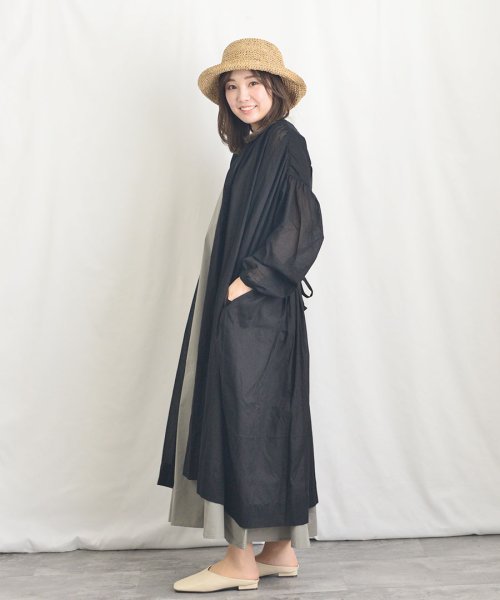 ARGO TOKYO(アルゴトウキョウ)/※2022版※Cotton Sheer Volume Shirt Onepiece 2902401 コットンシアーボリュームシャツワンピース　シャツワンピース　/img42