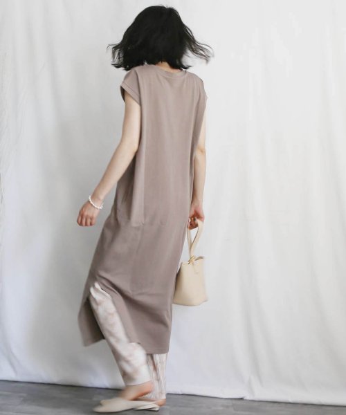 ARGO TOKYO(アルゴトウキョウ)/Cotton Crew－neck Slit One－piece 29010　コットンクルーネックスリットワンピース　コットンワンピース　ワンピース　フレンチスリ/img28