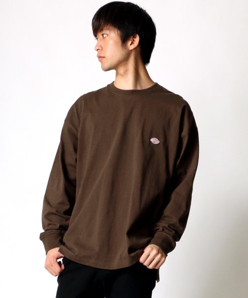 LAZAR(ラザル)/【Lazar】Dickies/ディッキーズ 【別注】 ビッグシルエット ロゴ ワンポイント ロングスリーブTシャツ/img18