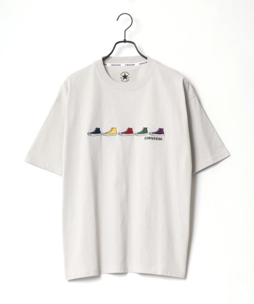 LAZAR(ラザル)/CONVERSE/コンバース カラフル シューズ ロゴ 刺繍 Tシャツ/img14