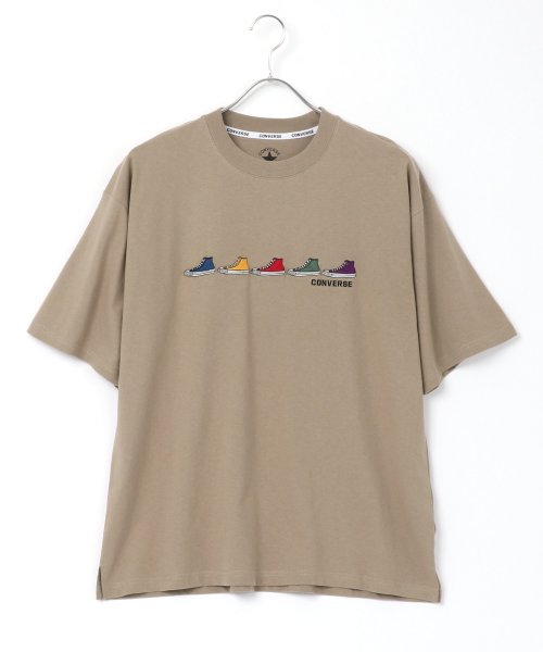 LAZAR(ラザル)/CONVERSE/コンバース カラフル シューズ ロゴ 刺繍 Tシャツ/img16