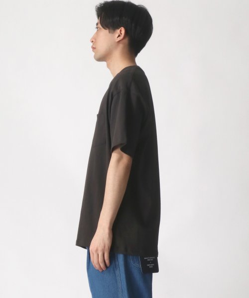 LAZAR(ラザル)/【Lazar】Lee/リー ワンポイント ミニロゴ刺繍 ポケット Tシャツ/img08