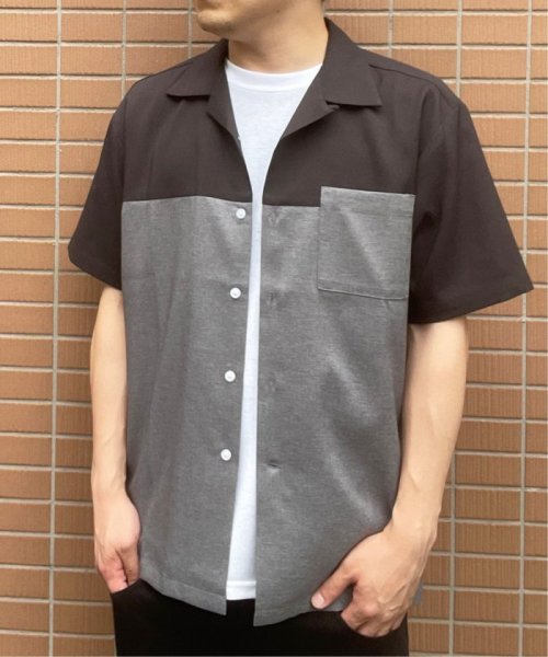 ikka(イッカ)/バイカラーオープンカラーシャツ/img02
