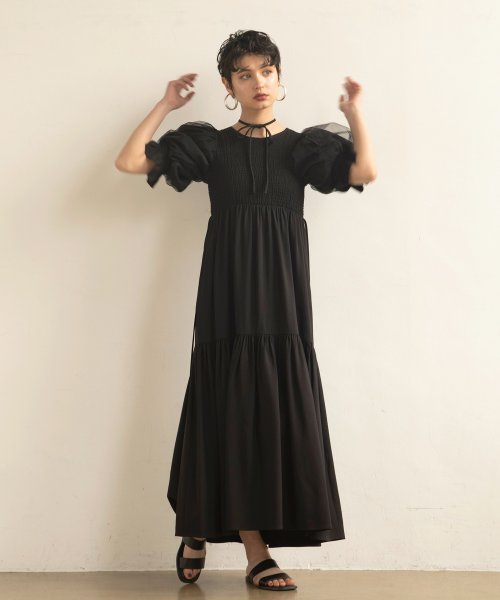 MIELI INVARIANT(ミエリ インヴァリアント)/Ravenna Shirring Dress/img31