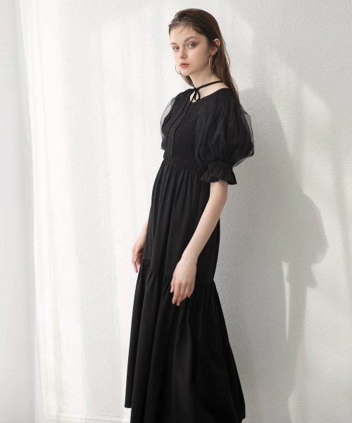 MIELI INVARIANT(ミエリ インヴァリアント)/Ravenna Shirring Dress/img49