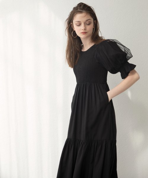 MIELI INVARIANT(ミエリ インヴァリアント)/Ravenna Shirring Dress/img64