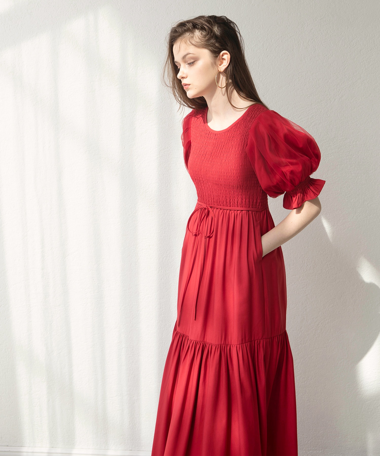 セール】Ravenna Shirring Dress(504605796) | ミエリ イン ...