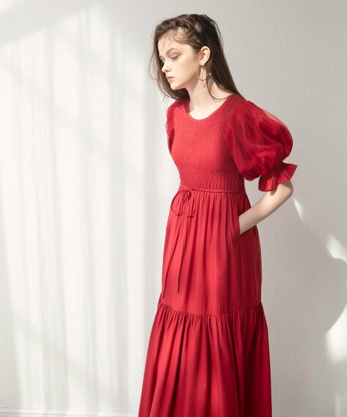 MIELI INVARIANT(ミエリ インヴァリアント)/Ravenna Shirring Dress/img65