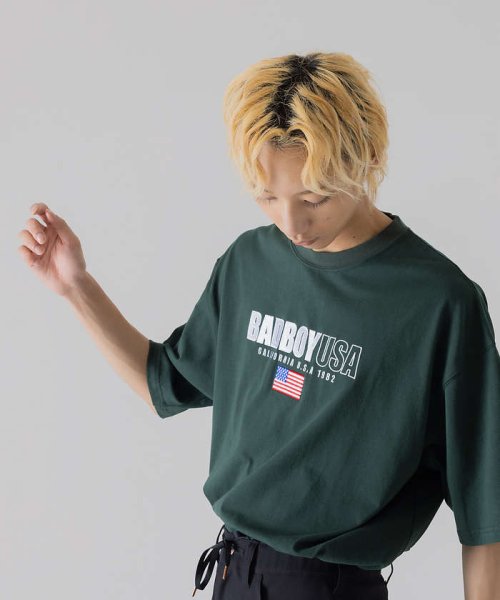 ABAHOUSE(ABAHOUSE)/【BADBOY / バッドボーイ】USA ロゴ パロディ Tシャツ/img14