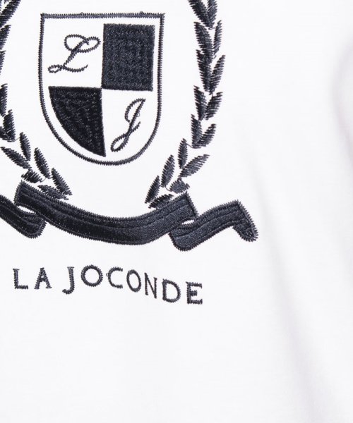 LA JOCONDE(ラ　ジョコンダ)/【洗える】コットンスムース ロゴ刺繍Tシャツ/img04