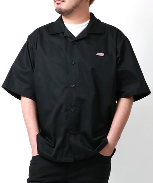 MARUKAWA(大きいサイズのマルカワ)/【GENUINE Dickies】ジェニュインディッキーズ 大きいサイズ 半袖 チェック バック ロゴ プリント オープンカラーシャツ シャツ/img15