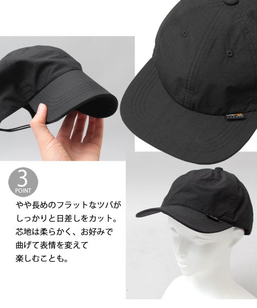 Besiquenti(ベーシックエンチ)/リップストップ コーデュラコットン ジェットキャップ キャンプキャップ 日本製CORDURA  帽子 メンズ カジュアル アウトドア シンプル/img04