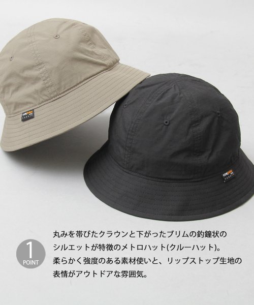Besiquenti(ベーシックエンチ)/リップストップ コーデュラコットン メトロハット クルーハット バケットハット 日本製CORDURA 帽子 メンズ カジュアル アウトドア シンプル/img02