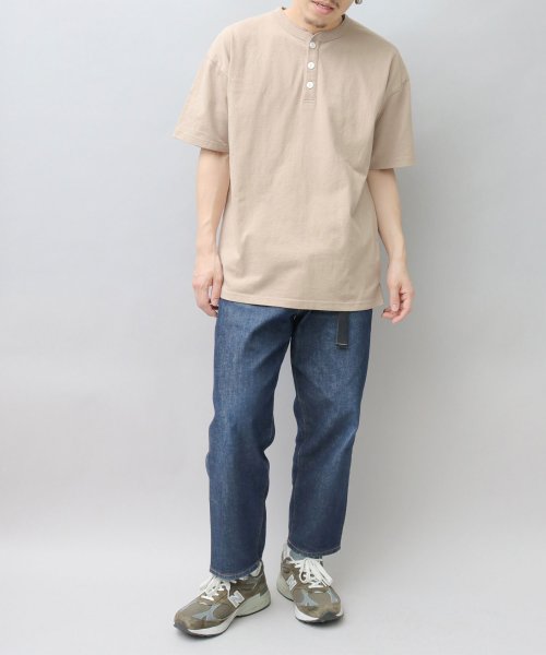 Goodwear(グッドウェア)/Goodwear グッドウェア USAコットン ヘンリーネック Tシャツ 半袖 レギュラーシルエット ボタン tシャツ/img10