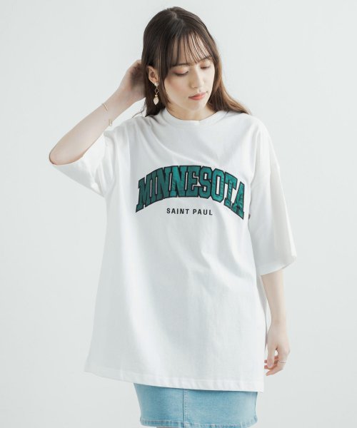 Rocky Monroe(ロッキーモンロー)/Tシャツ 半袖 メンズ レディース カレッジ アメカジ カジュアル ストリート ミソネタ パラマス アメリカ ルーズ ワイド ビッグシルエット オーバーサイズ /img13