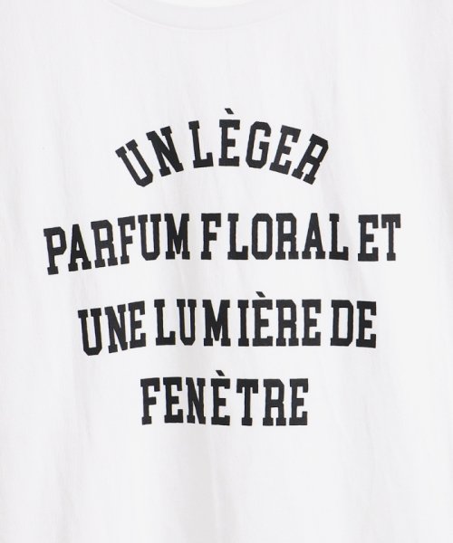 le.coeur blanc(ルクールブラン)/un leger parfumロゴプリントTシャツ/img31
