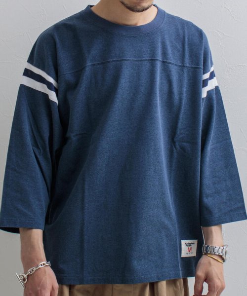 GLOSTER(GLOSTER)/【Collegiate Pacific/カレッジエイト パシフィック】フットボールTシャツ 7分袖/img01