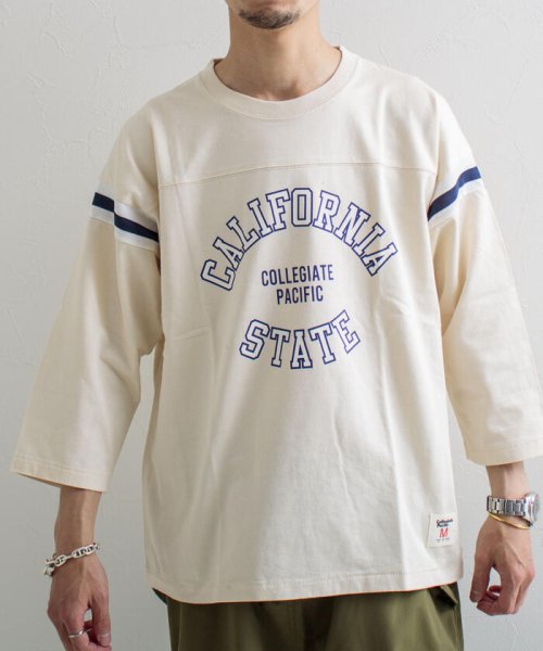 GLOSTER(GLOSTER)/【Collegiate Pacific/カレッジエイト パシフィック】フットボールTシャツ 7分袖/img30