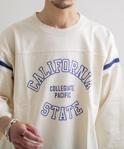 GLOSTER(GLOSTER)/【Collegiate Pacific/カレッジエイト パシフィック】フットボールTシャツ 7分袖/img31