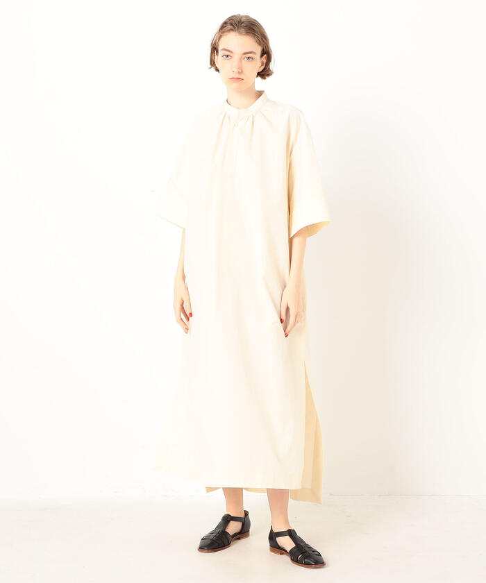 【別注】UNION LAUNCH×TOMORROWLAND コットン ロングシャツワンピース