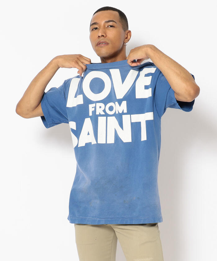 SAINT MICHAEL/セント マイケル/SS TEE/LOVE FRM SNT/BLUE