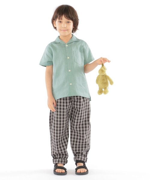 SHIPS KIDS(シップスキッズ)/SHIPS KIDS:リネン オープンカラー 半袖 シャツ(100～130cm)/img06