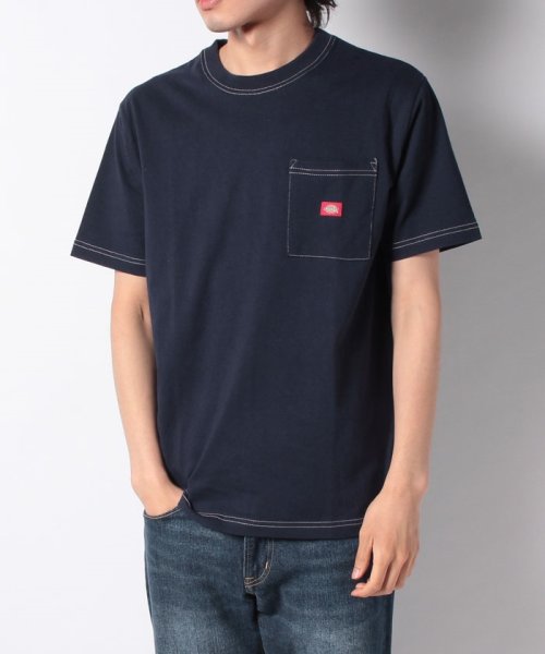 Dickies(Dickies)/【Dickies】　ディッキーズ　胸ポケット付き　半袖Tシャツ/アメカジ/ストリート/ミニロゴ/ワンポイント/img11