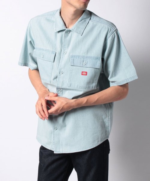 Dickies(Dickies)/【Dickies】 ディッキーズ　TCツイル素材　ワークシャツ/アメカジ/ワーク/ストリート/ワンポイント/オーバーサイズ/img19