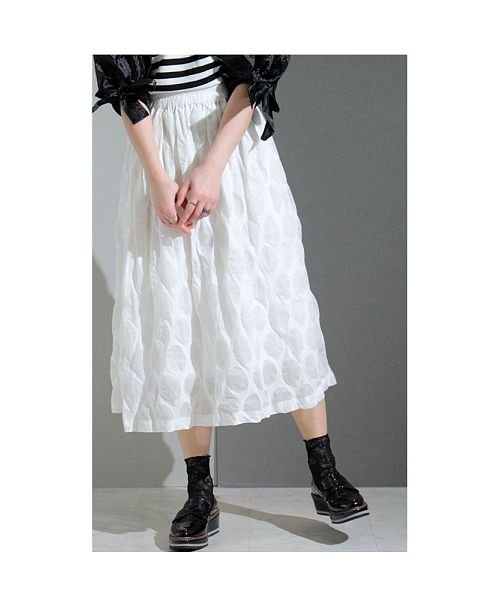 楕円ドットのふんわりスカート 