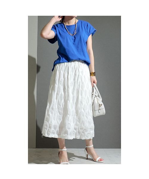 楕円ドットのふんわりスカート 