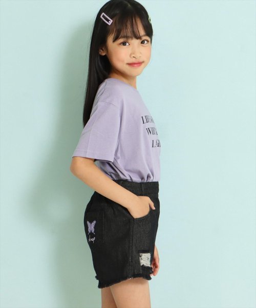 ANAP KIDS(アナップキッズ)/ダメージデニムショートパンツ/img02