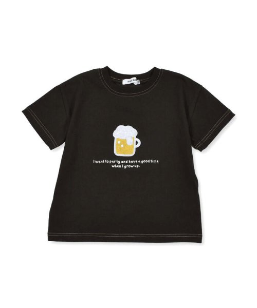 SLAP SLIP(スラップスリップ)/ソフトクリーム ホットドッグ ビール 食べ物 PAKUPAKU 刺繍 Tシャツ /img09