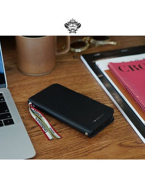 Orobianco(オロビアンコ)/オロビアンコ Orobianco iPhone 13 ケース スマホ 携帯 手帳型 メンズ レディース シュリンク調 PU LEATHER BOOK TYPE /img01