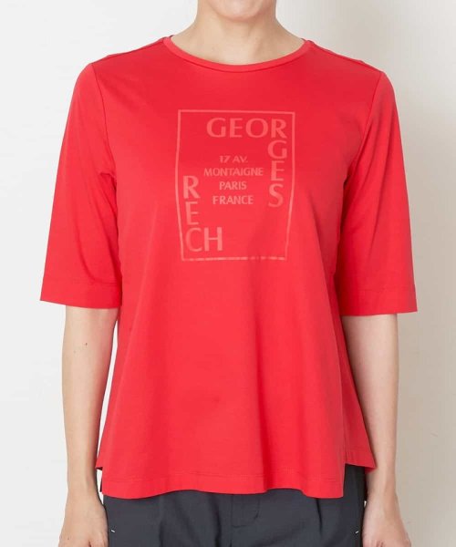 GEORGES RECH(ジョルジュ・レッシュ)/【接触冷感】ロゴプリントTシャツ/img08