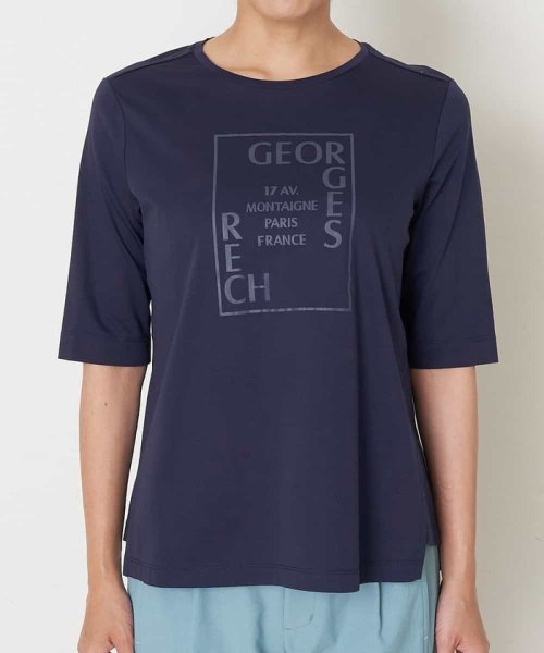 GEORGES RECH(ジョルジュ・レッシュ)/【接触冷感】ロゴプリントTシャツ/img18
