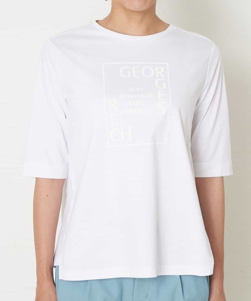 GEORGES RECH(ジョルジュ・レッシュ)/【接触冷感】ロゴプリントTシャツ/img29