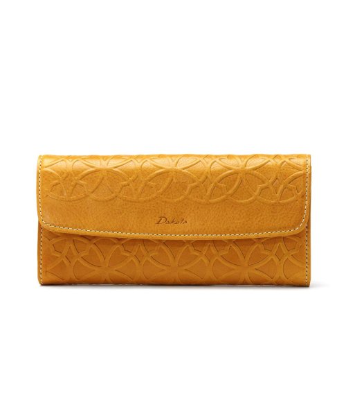 ダコタ 長財布 Dakota リリーヴォ 財布 かぶせ ギャルソン 小銭入れ 大容量 本革 革 牛革 花柄 七宝文様 ブランド レディース 0030653 