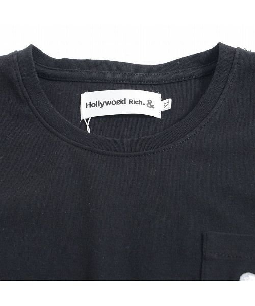 SB Select(エスビーセレクト)/Hollywood rich.& バッククロスロゴプリントクルーネック半袖Tシャツ メンズ ブランド おしゃれ 大人 ファッション 半袖 ポケT バックプリント/img06