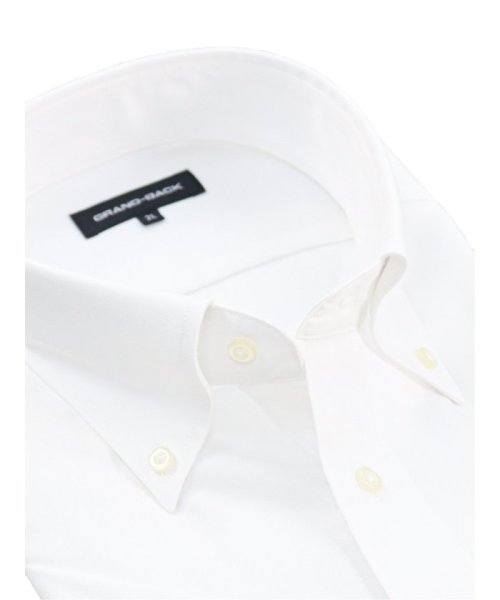 GRAND-BACK(グランバック)/【大きいサイズ】グランバック/GRAND－BACK 綿100％ ボタンダウン 半袖 シャツ メンズ ワイシャツ ビジネス ノーアイロン 形態安定 yシャツ 速乾/img01