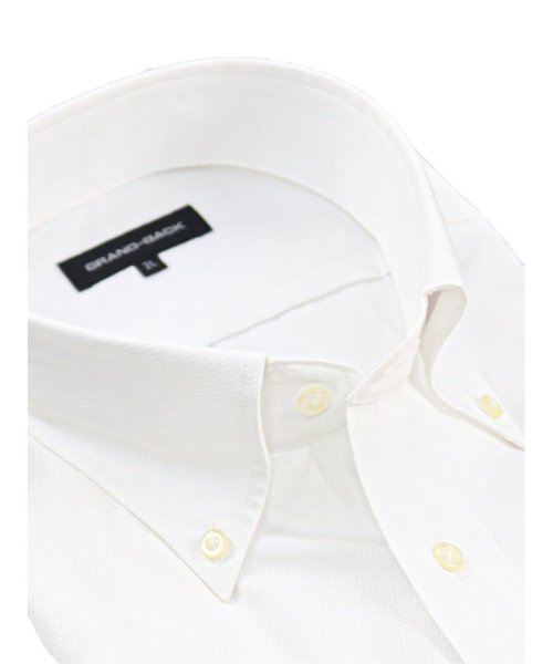 GRAND-BACK(グランバック)/【大きいサイズ】グランバック/GRAND－BACK 綿100％ ボタンダウン 半袖 シャツ メンズ ワイシャツ ビジネス ノーアイロン 形態安定 yシャツ 速乾/img01