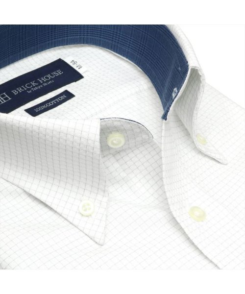 TOKYO SHIRTS(TOKYO SHIRTS)/形態安定 ボタンダウンカラー 綿100% 長袖ビジネスワイシャツ/img02